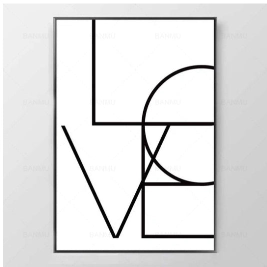 Love Amore Canvas Wall Art