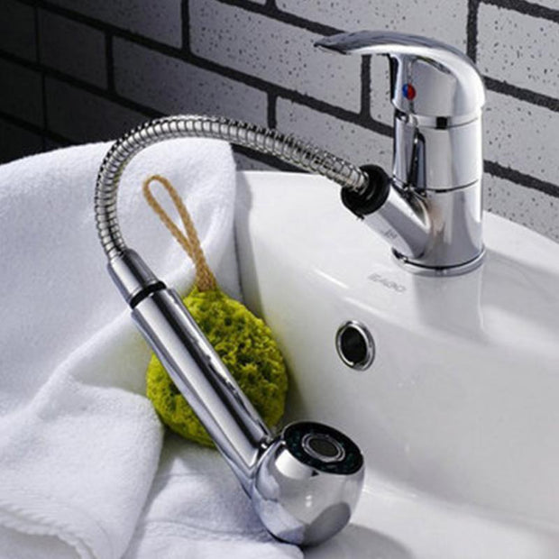 Chrome Kitchen Tap Spare Faucet Pull Out Spray Shower Head